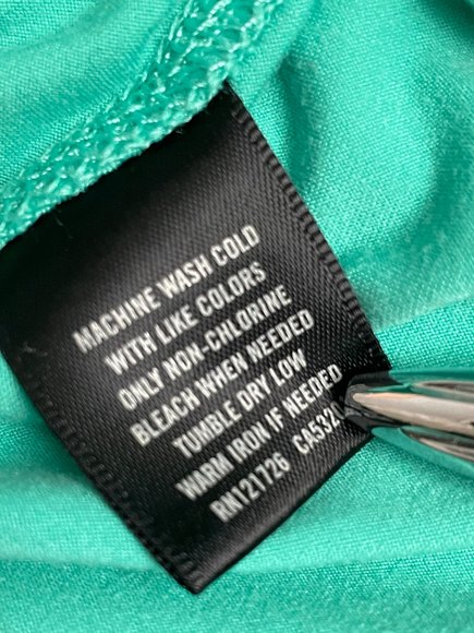 Live Love Dream Green Long Sleeve Hoodie Workout Shirt Size XS - Picture 5 of 11